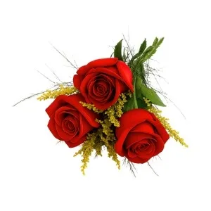 Ramalhete de 3 Rosas Vermelhas