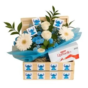 Arranjo Especial Lilo amp; Stitch com Chocolate