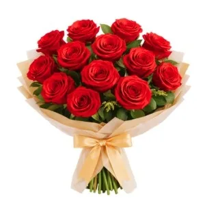 Buquê de 15 Rosas Vermelhas Colombianas