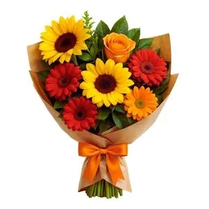 Buquê de Girassóis com Mix de Flores