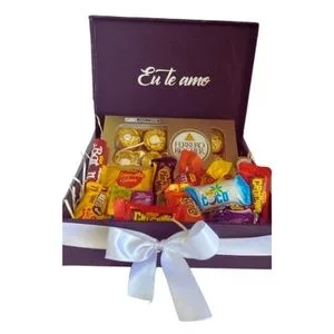Caixa de Presente com Chocolates Variados
