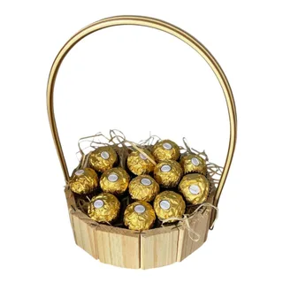 Cestinha com Ferrero Rocher