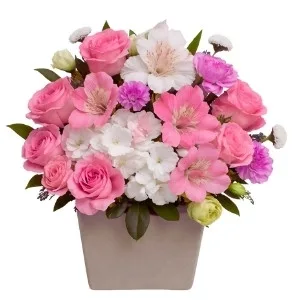 Arranjo de Flores do Campo em Tons Suaves