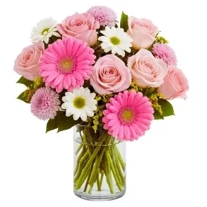 Arranjo Mediano de Flores do Campo Delicadas em Vaso