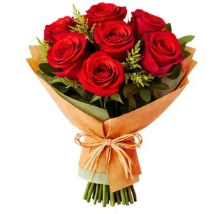 Buquê de 7 Rosas Vermelhas