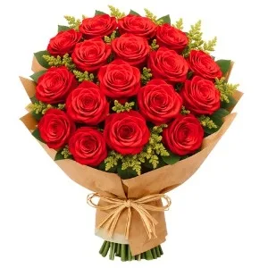 Buquê Tradicional de 19 Rosas Vermelhas