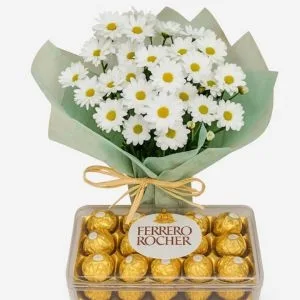 Margarida plantada e Ferrero Rocher
