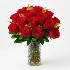 Arranjo de 18 Rosas Vermelhas