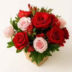 Arranjo Rosas Rosa