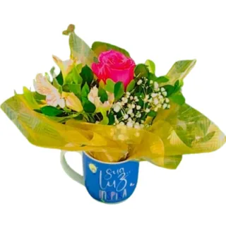 Caneca com Rosa