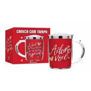 Caneca Plástica Inox- Eu e Você