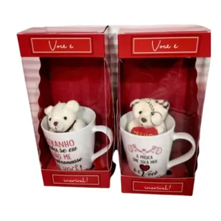 Kit Caneca e Pelúcia Chaveiro - Unidade