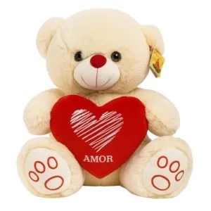 Urso Coração Vermelho