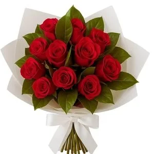 Buquê de 12 Rosas Vermelhas