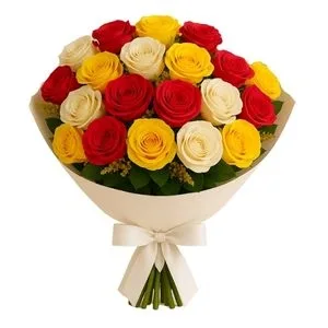 Buquê de 20 Rosas Coloridas