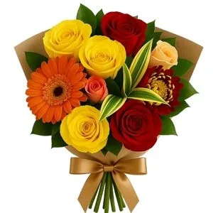 Buquê Pequeno de Gérberas e Rosas