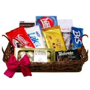 Cesta Diversidade de Chocolates