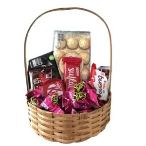 Cesta Doce Cacau com Flores