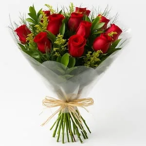 Buquê 10 Rosas Vermelhas