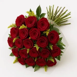 Buquê com 20 Rosas Vermelhas