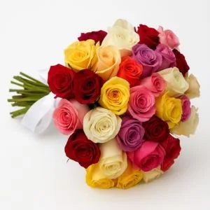 Buquê de 36 Rosas Coloridas