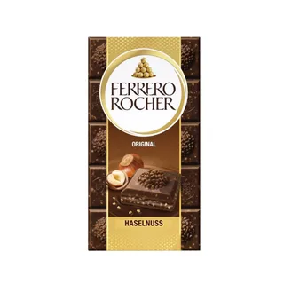 Chocolate Barra Ferrero Rocher ao Leite Avelã 90g