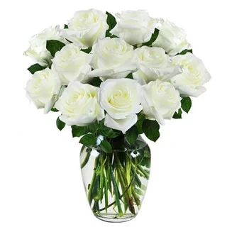 Arranjo De 15 Rosas Brancas Brisa