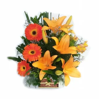 Arranjo De Flores Nobre Laranja