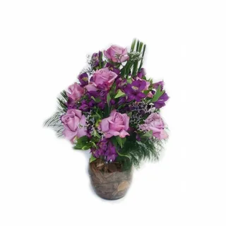 Arranjo De Flores Nobre Lilás