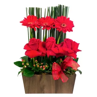 Arranjo De Flores Trio Duplo