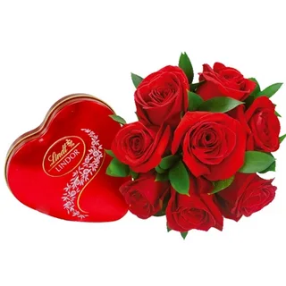 Buquê Com Coração Lindt
