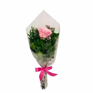Buquê De 1 Rosa Rosa