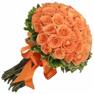 Buquê De 36 Rosas Laranjas Orange