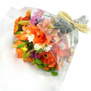 Buquê De Flores Mix Laranja