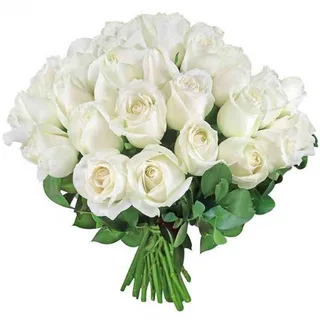 Buquê De Rosas Brancas Neve