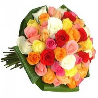 Buquê De Rosas Coloridas Festa