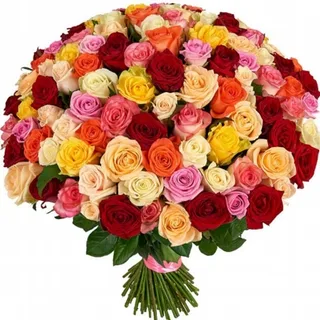 Buquê De Rosas Extravagante Colorido