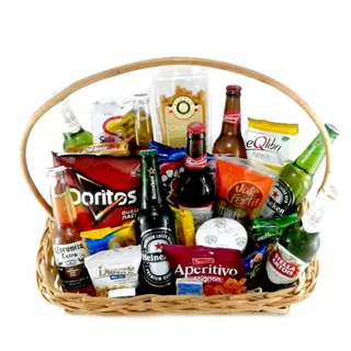 Cesta De Cervejas E Petiscos Luxo