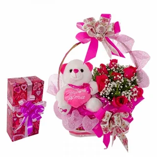 Cesta De Rosas Do Amor