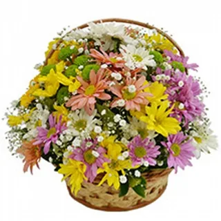 Cesta Flores Do Campo