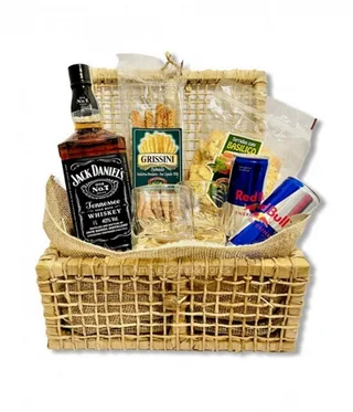 Cesta Jack Daniels Com Petiscos