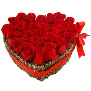 Coração De Rosas Vermelhas Apaixonado