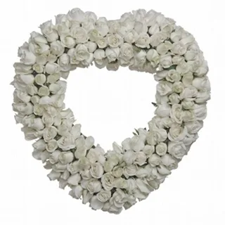 Coroa Com 200 Rosas Brancas