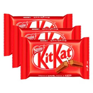 Kit Kat Ao Leite Com 3 Unidades