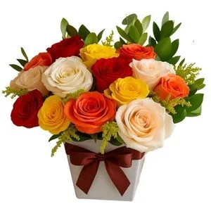 Arranjo de Rosas Coloridas