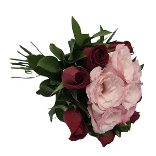 15 Rosas Sortidas (Rosadas e Vermelhas)