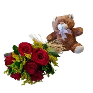 Rosas Vermelhas e Pelúcia