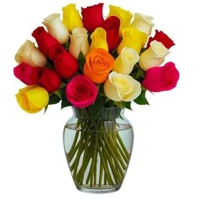 Arranjo de 30 Rosas Coloridas