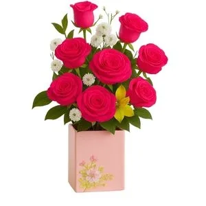 Arranjo de Rosas Rosadas