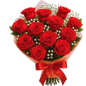 Buquê de 12 Rosas Vermelha